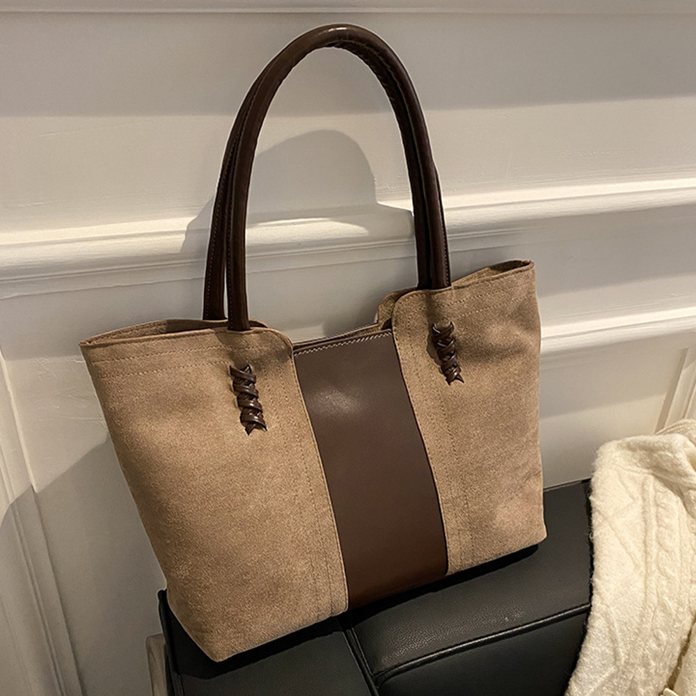 Bucket Bag Suede - Suede Surface Handbag For Women's, Korean