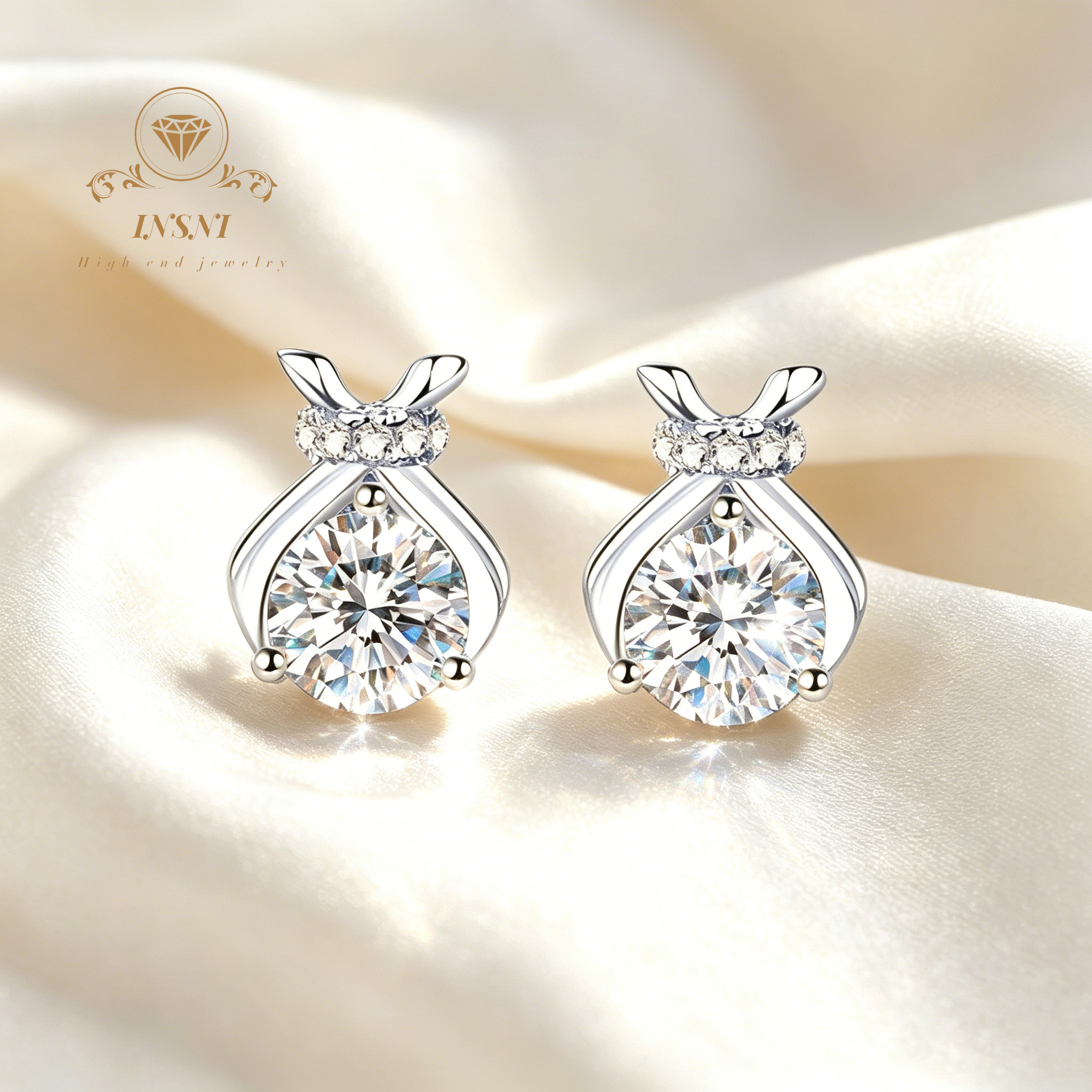 S925 Silver Moissanite Bow Luc - Luxury Bags That Are Affordable 리뷰 및 가격
