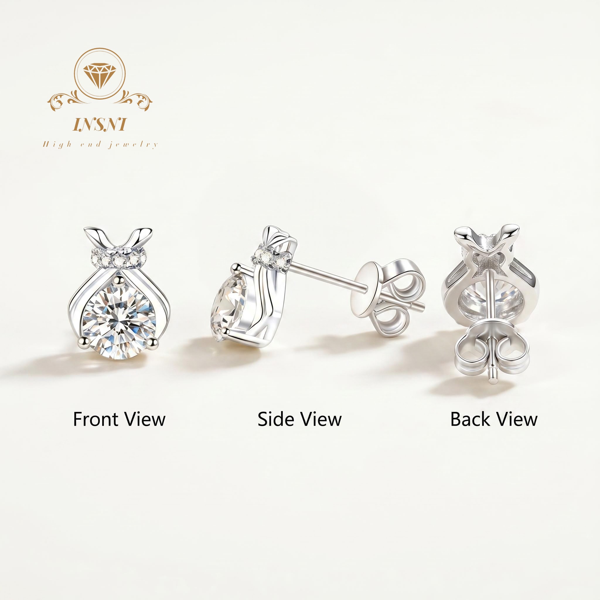 S925 Silver Moissanite Bow Luc - Luxury Bags That Are Affordable 리뷰 및 가격