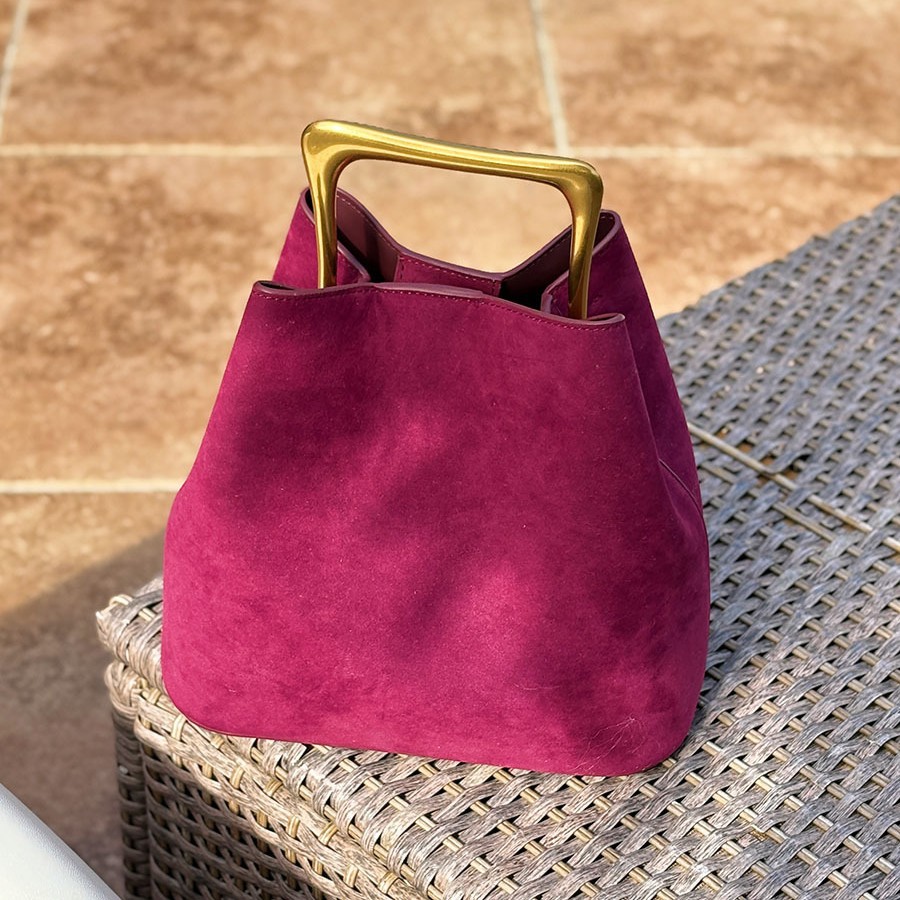Genuine Suede Leather Women Sh - Bucket Bag Suede 리뷰 및 가격