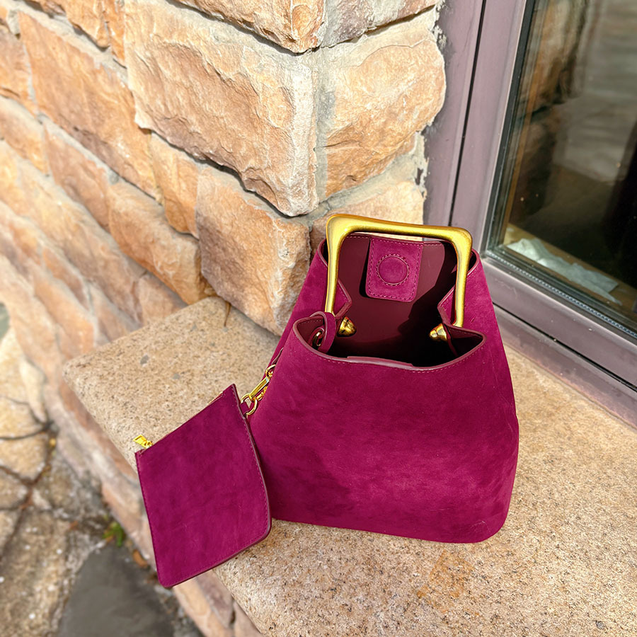 Genuine Suede Leather Women Sh - Bucket Bag Suede 리뷰 및 가격