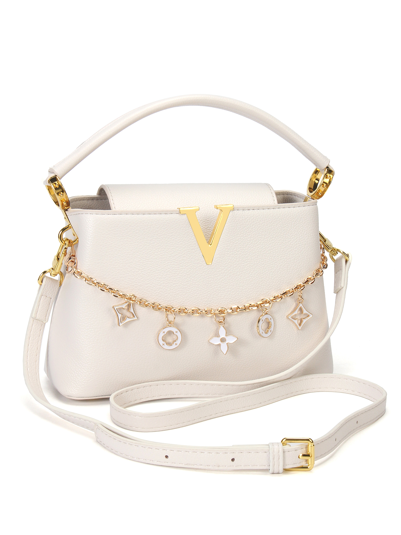 Gold V-Shaped Embellished Wome - Luxury Bags That Are Affordable 리뷰 및 가격