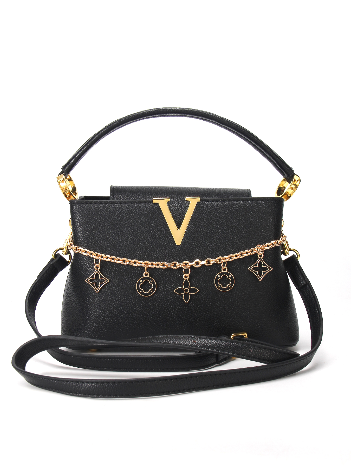 Gold V-Shaped Embellished Wome - Luxury Bags That Are Affordable 리뷰 및 가격
