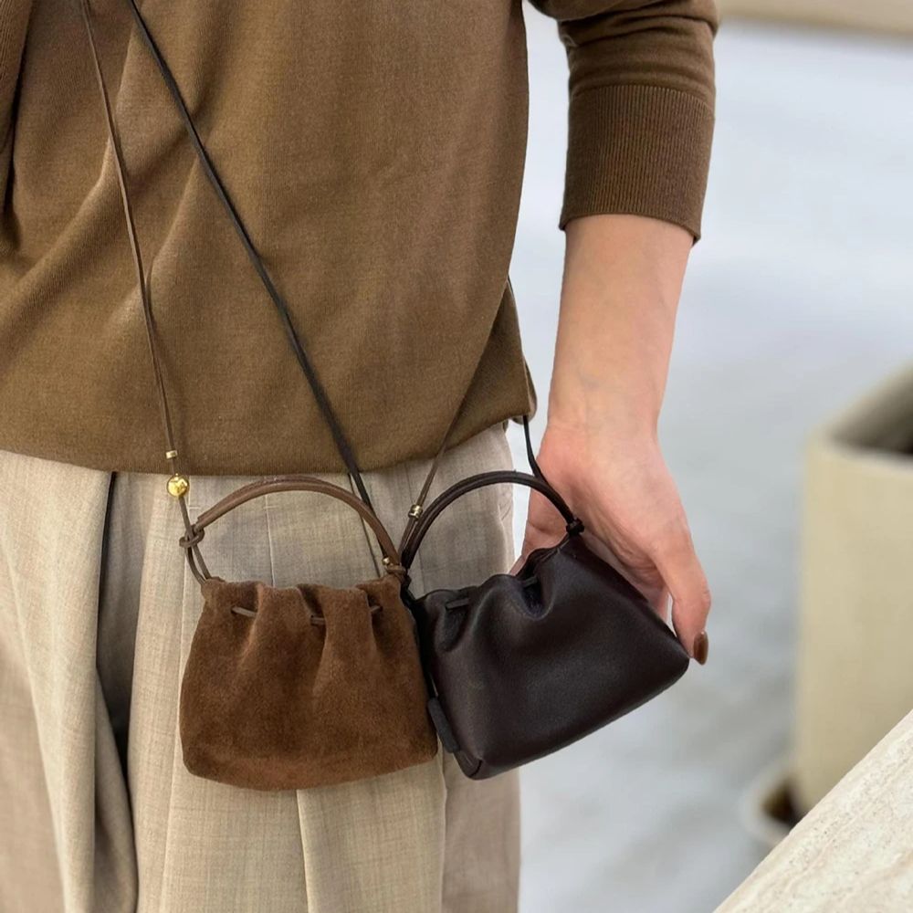 Chinese Retro Mini Crossbody B - Bucket Bag Suede 리뷰 및 가격