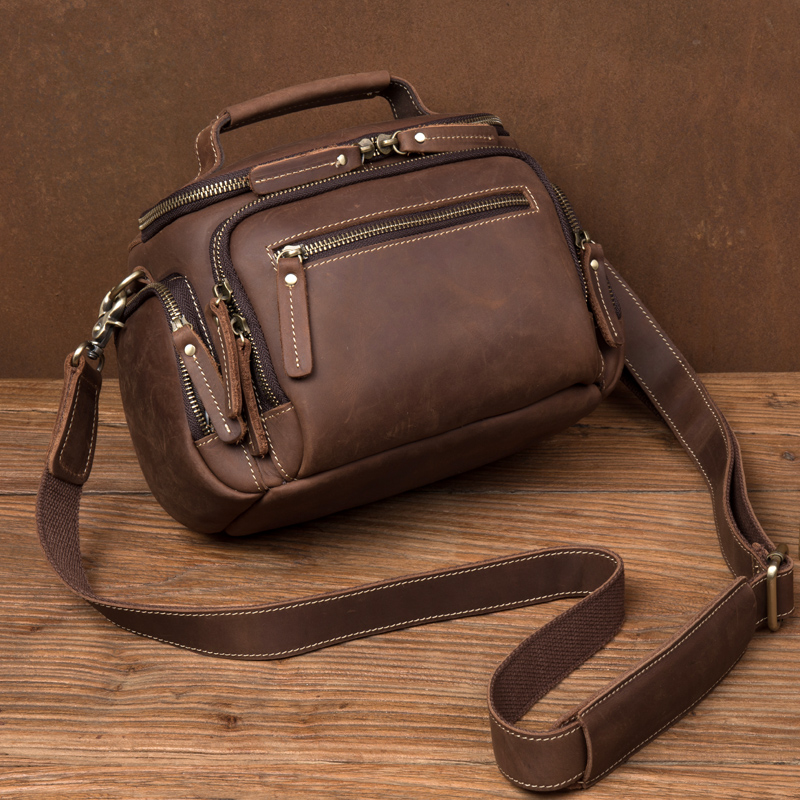 Crazy horse leather handmade s - Bucket Bag Suede 리뷰 및 가격