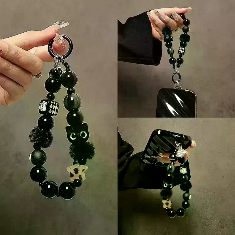 Luxury Black Fluffy Cat Phone  - Luxury Bags Women 리뷰 및 가격