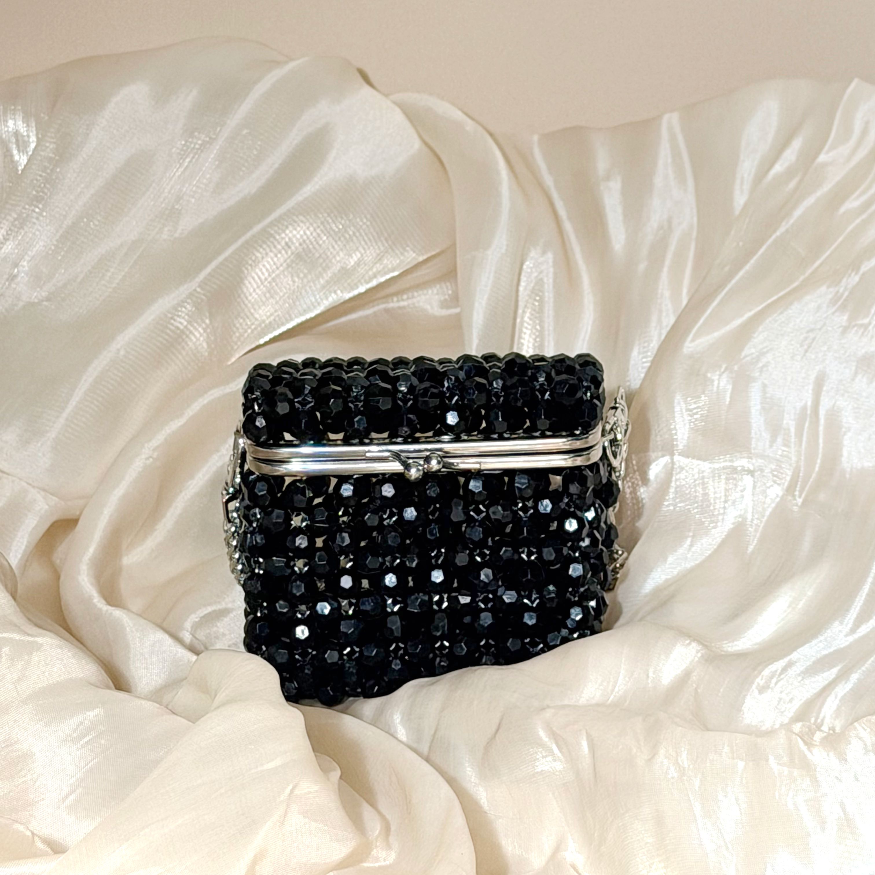 Vintage Black Beaded Clutch Ba - Luxury Bags Sales 리뷰 및 가격