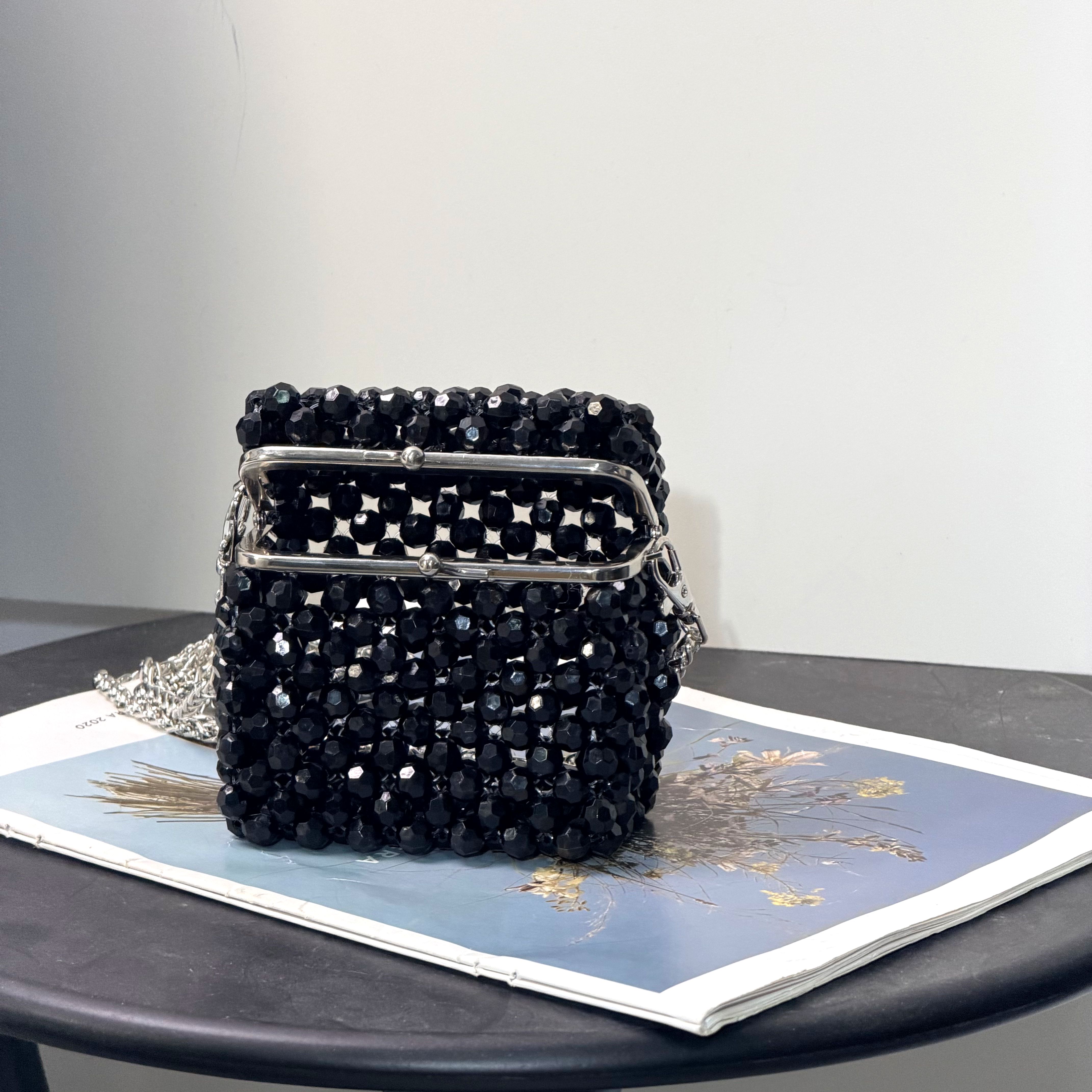Vintage Black Beaded Clutch Ba - Luxury Bags Sales 리뷰 및 가격