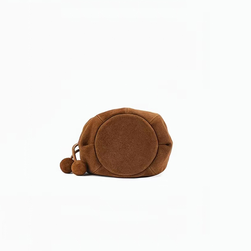 Frosted Suede Bucket Bag Pumpk - Bucket Bag Suede 리뷰 및 가격
