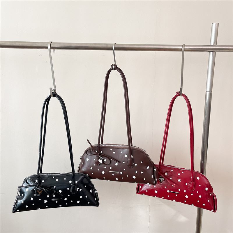 New PU Stars Bow Zipper Sweet  - Luxury Bags That Are Affordable 리뷰 및 가격