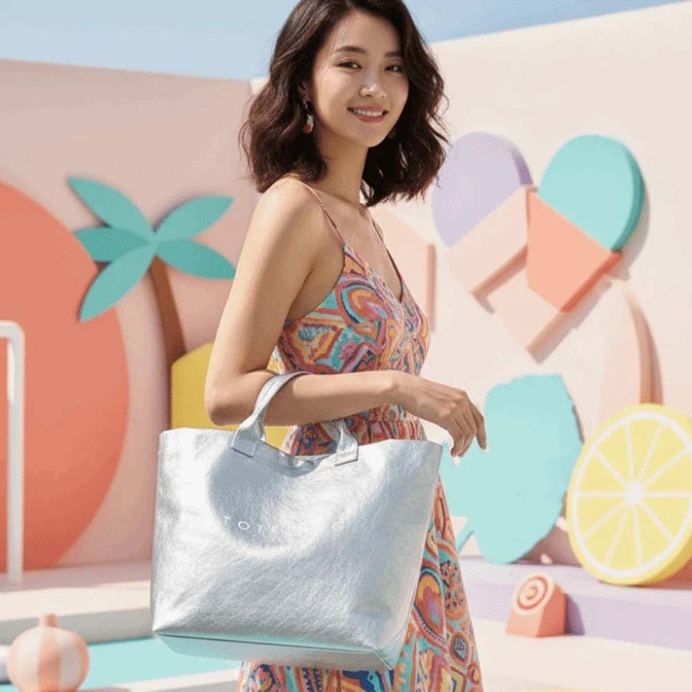 Transparent PVC Paper Tote Bag - Bucket Bag Suede 리뷰 및 가격