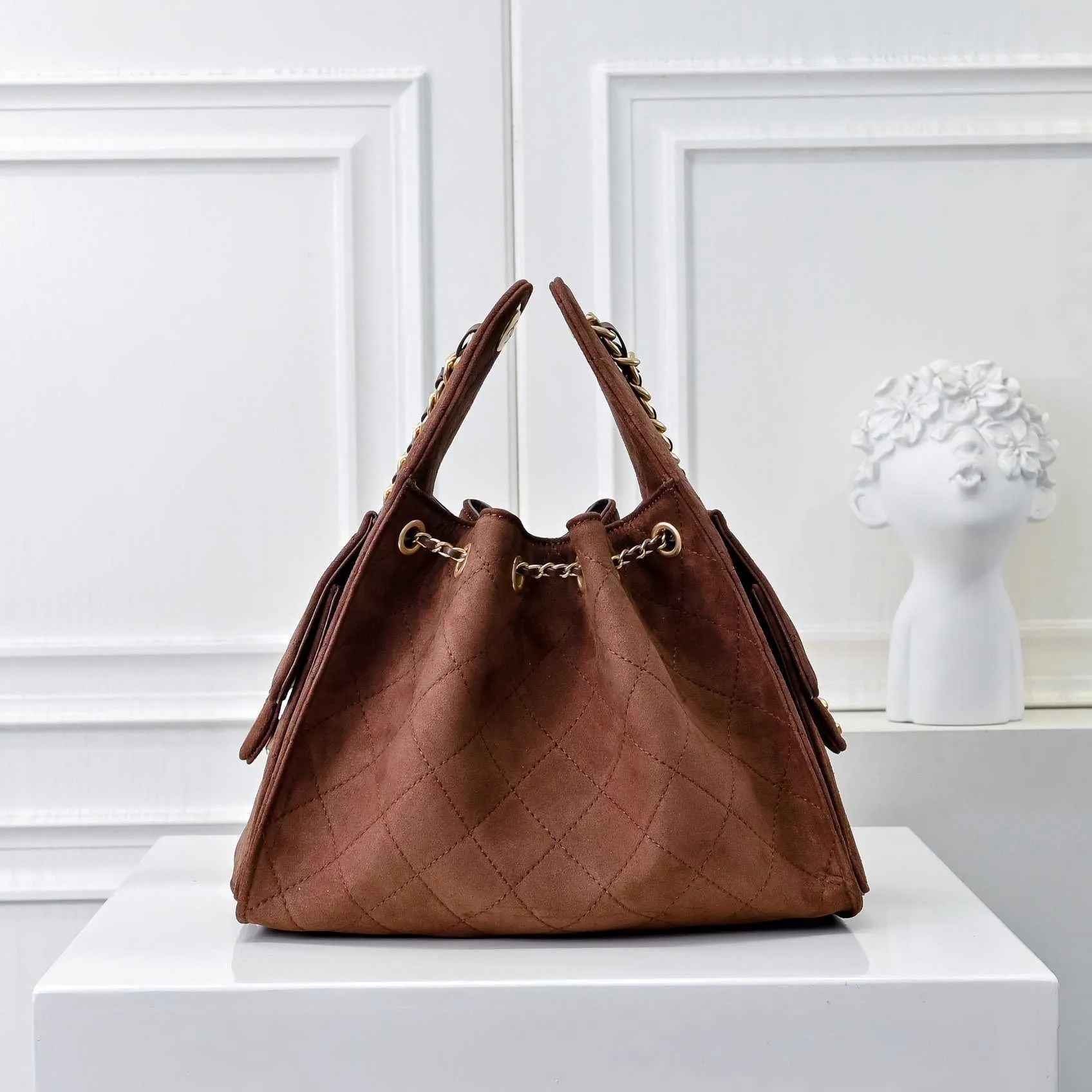 Designer 25 Caviar Leather Dra - Bucket Bag Suede 리뷰 및 가격