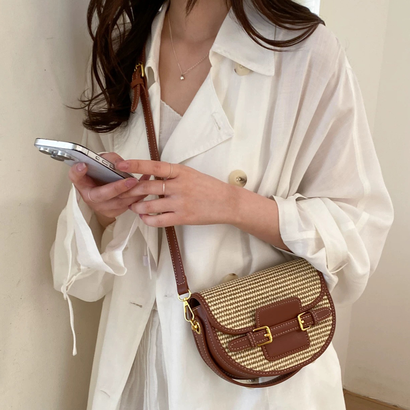 England Style Mini Straw Saddl - Luxury Bags Design 리뷰 및 가격