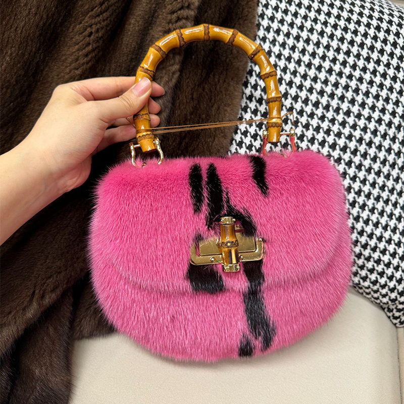Women's Bags Mink Fur Handbags - Luxury Bags Gr 리뷰 및 가격