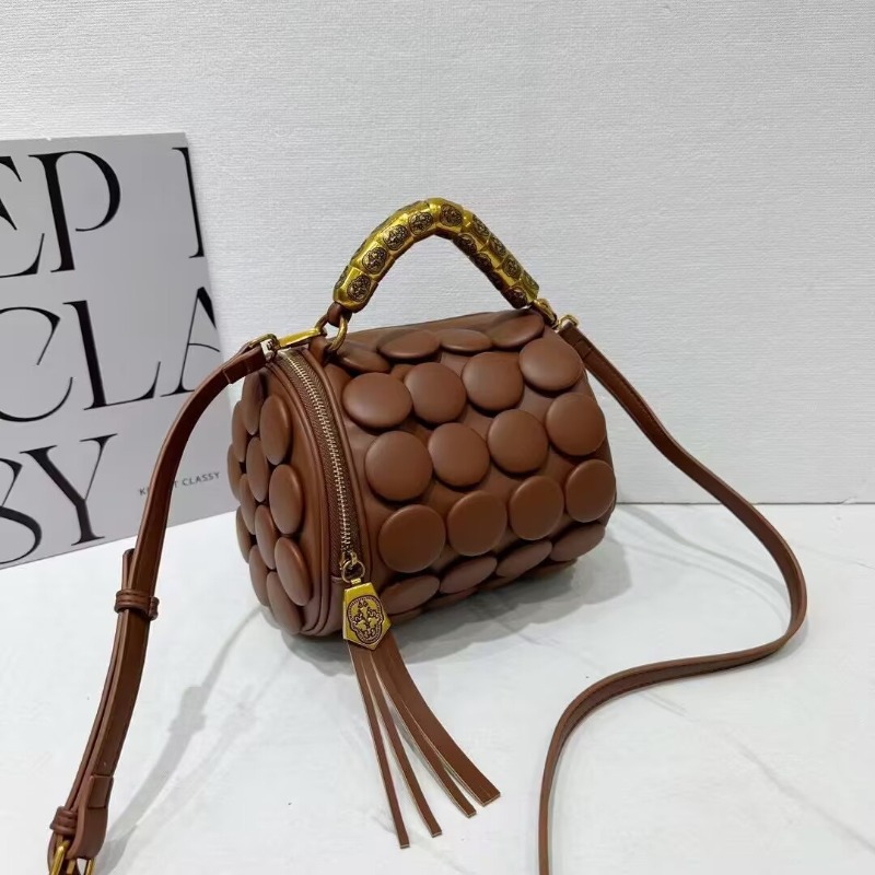 Retro Button Leather Handbags  - Luxury Bags Youtube 리뷰 및 가격