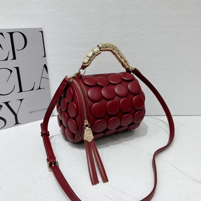 Retro Button Leather Handbags  - Luxury Bags Youtube 리뷰 및 가격